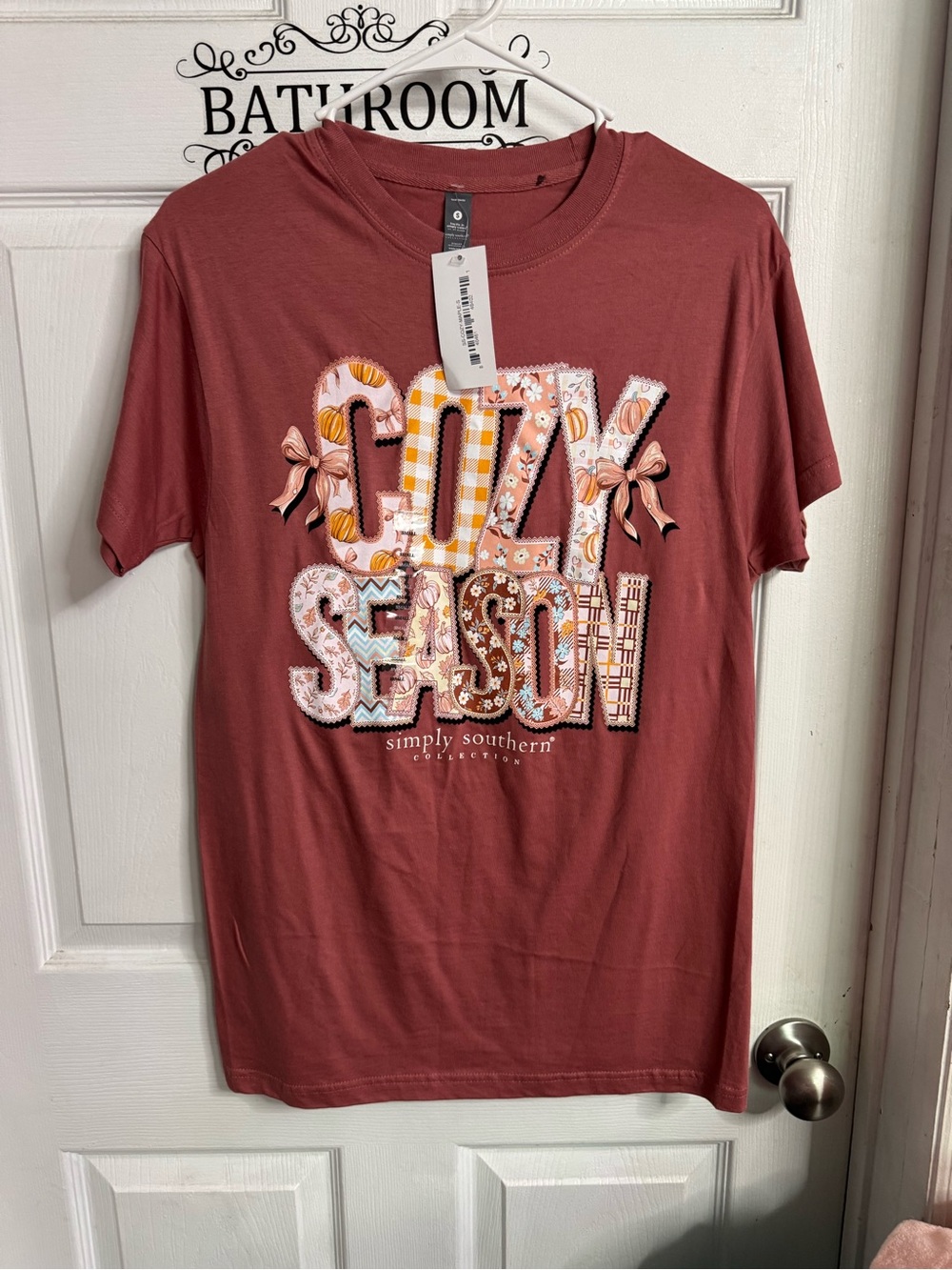 Simply Southern Dusty Rose "Cozy Season" Short Sleeve Graphic Tee
